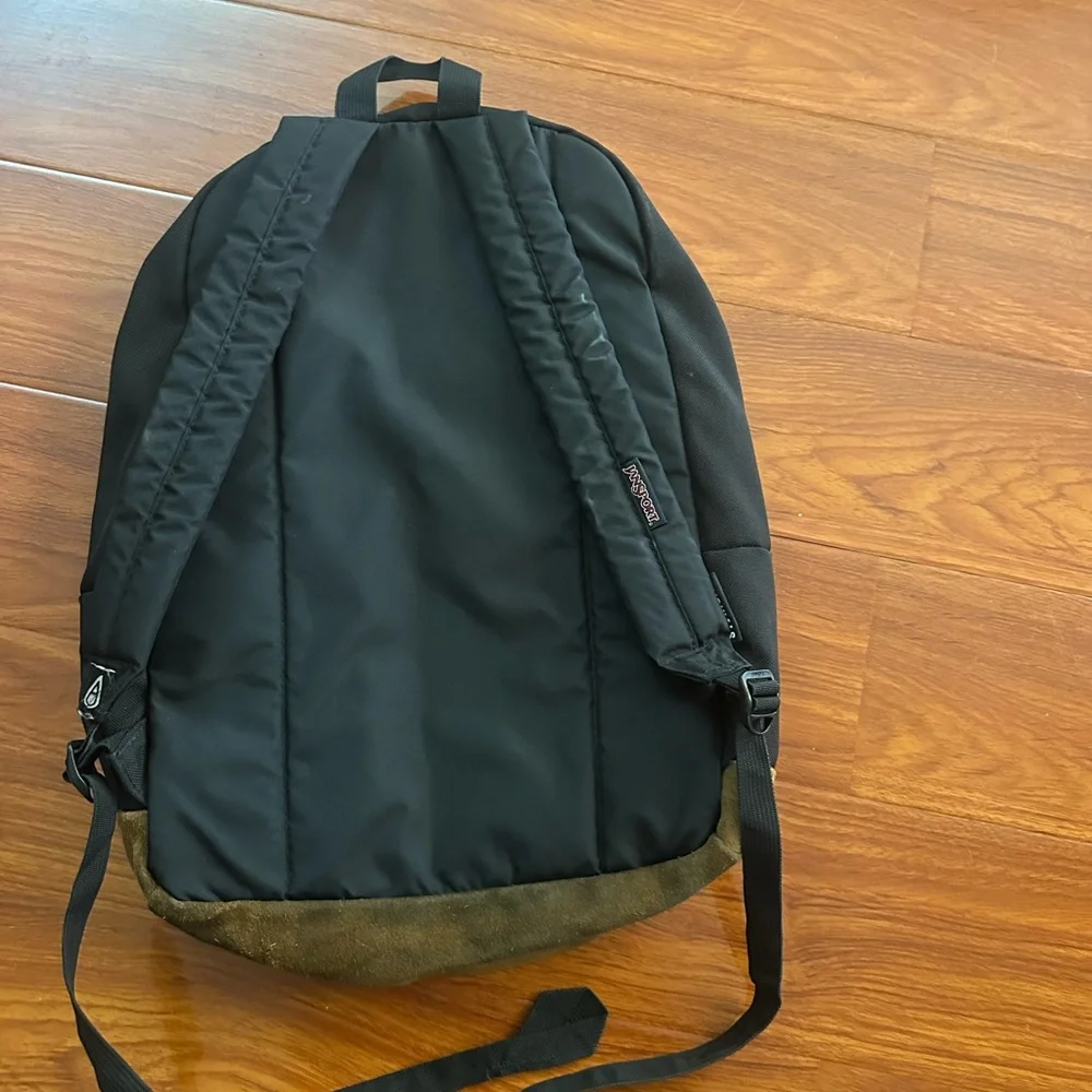 Jansport Black Backpack with Yellow & Red USC Embroidery